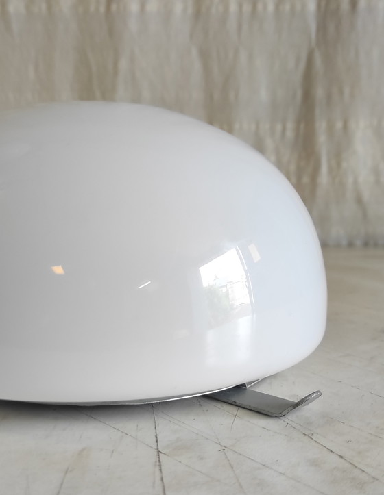 Image 1 of Opaline globe ceiling or wall light - mid-20th century