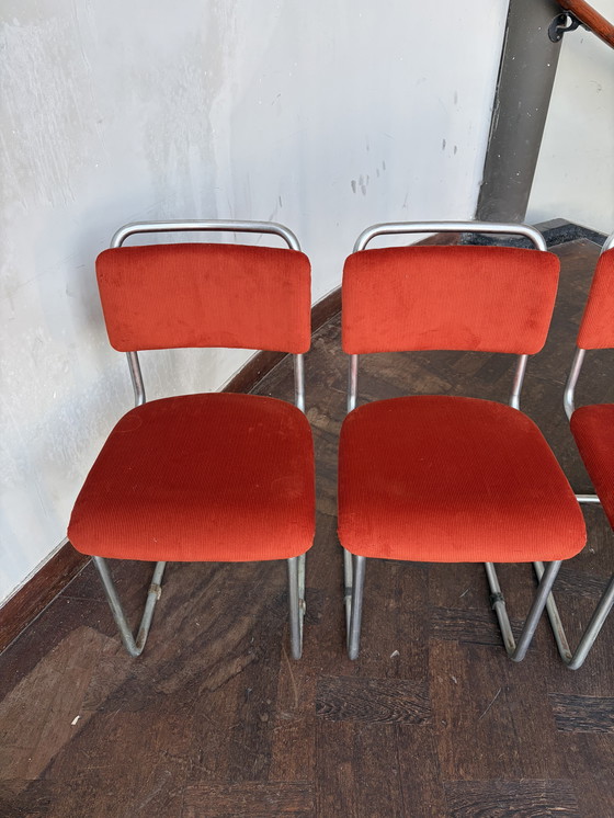 Image 1 of 4x Gispen 101 stoelen