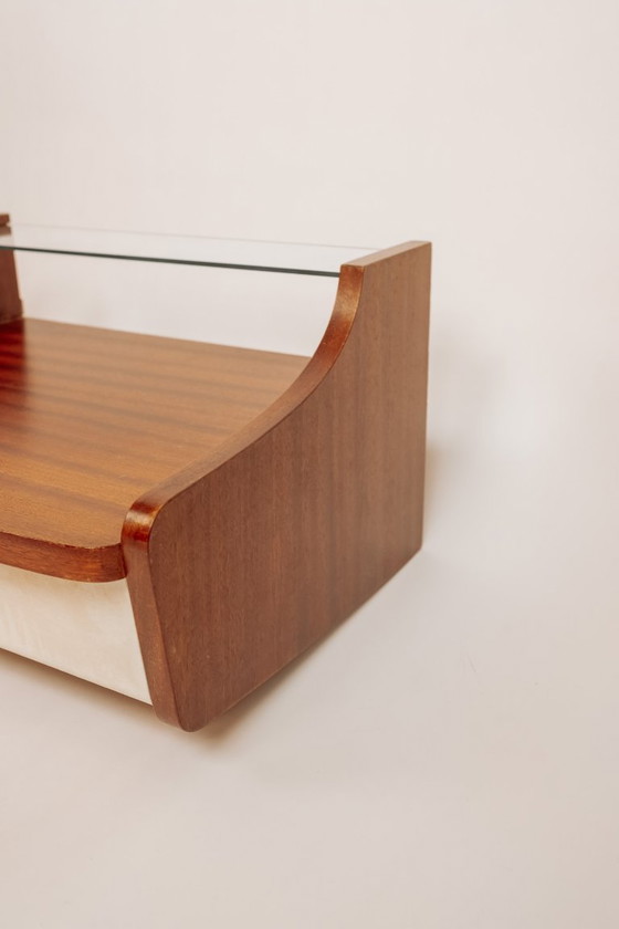 Image 1 of 2 tables de chevet flottantes vintage milieu du siècle