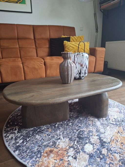 Tavolino da caffè in legno di mango 100x60x30cm nuovo