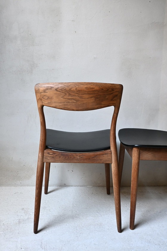 4 Sedie da pranzo Stile Danese Casala Modell Teak – Wood, Leather (photo 8 of 15)