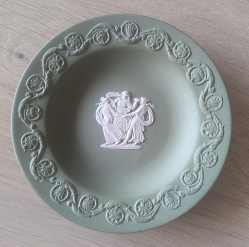 Jasperware Wedgwood vert sauge vintage