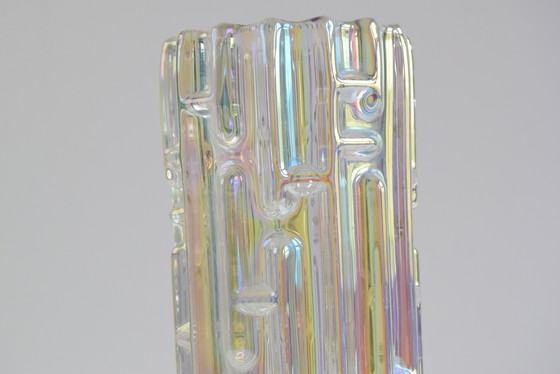 Image 1 of Original Frantisek Vizner Glass 'Maze' Vase for Sklo Union Rosice 1960s