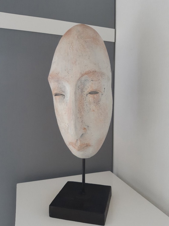 Estatua antigua sobre pedestal – North America production, Objetos decorativos, Stone (photo 4 of 5)