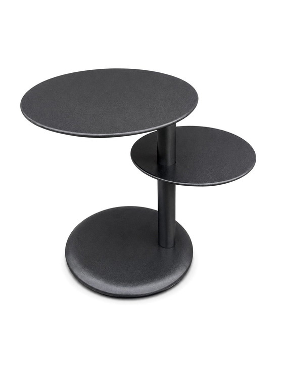 Leolux Cyclo Side Table Anthracite, Chrome, Wood, Black (photo 5 of 5)