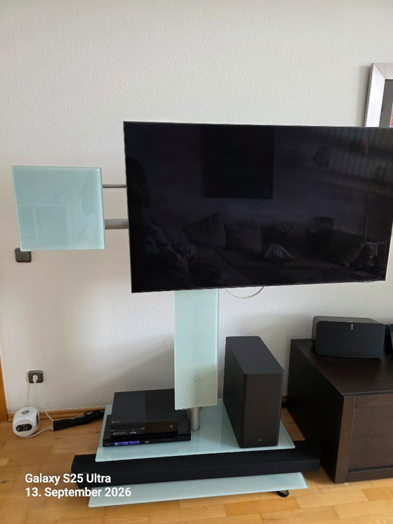 Ronald Schmitt TV Ständer – TV-Möbel, Glas, Metall (photo 2 of 5)