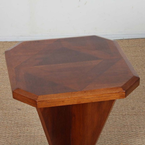 Image 1 of Tavolino/comodino in legno in stile Art Déco, 1930
