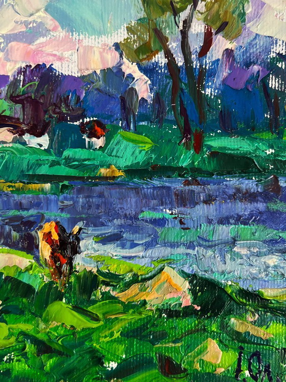 Image 1 of Green Meadows and a Lake