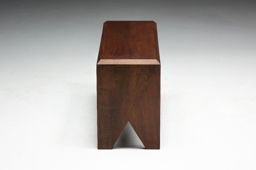 Panca in noce di metà secolo, Francia, fine XX secolo