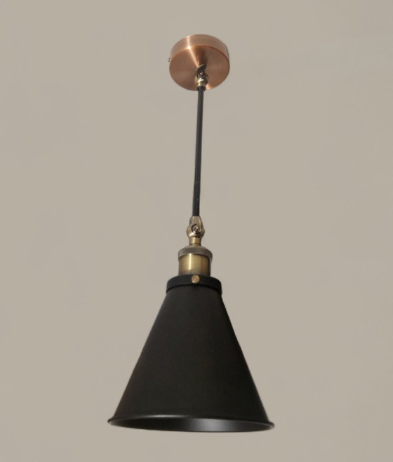 Image 1 of Applique in stile industriale - Alluminio e ottone