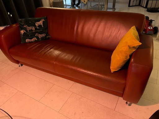 Divano completo in pelle