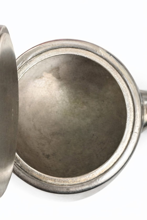 Image 1 of Rare Christofle Silver Plated Coffee Pot – Casino Municipal Nice – French Riviera Hotel Silver – Vintage Art Deco – Small 11cm