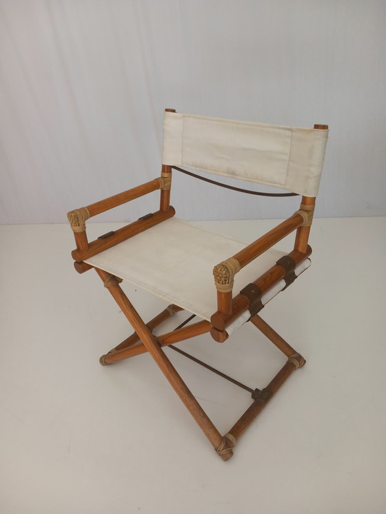 Image 1 of Paire de chaises directoriales McGuire, années 50