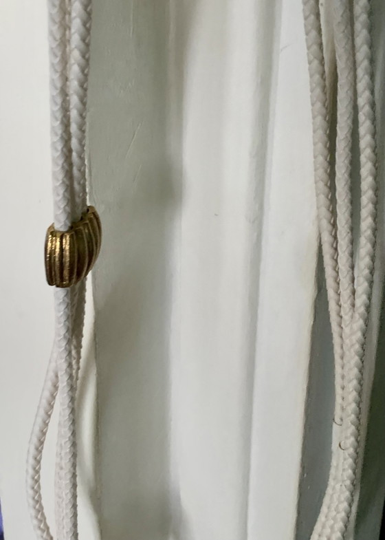 GEORGES RECH – Rara cintura vintage a tripla treccia (pelle e tessuto) anni '80 – Regali, Leather, Textile (photo 5 of 9)