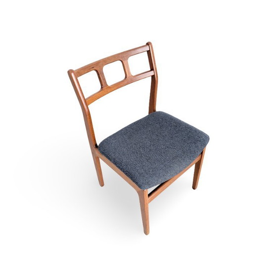 Image 1 of Set van 3 originele mid-century stoelen, Deens design, teakhout, vintage jaren 60.