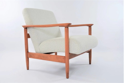 HOM24 fauteuil in crème bouclé