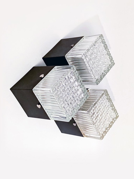 Plafonniers Forme Cubique Années 60 – Metal (photo 9 of 24)