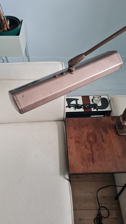 Dazor bronze-colored industrial work lamp ul-2134