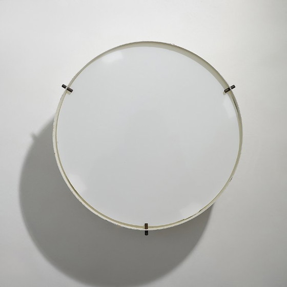 Image 1 of White ceiling lamp by Bruno Gatta for Stilnovo, 1950s - 2 AVAILABLE
