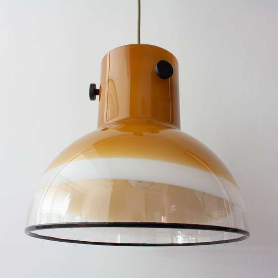 Image 1 of Suspension en verre brun de Peill & Putzler, Allemagne, années 1970