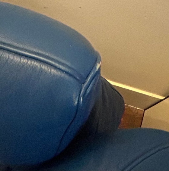 Image 1 of De Sede DS-140 | Blauwe leren designbank | Zwitsers topdesign