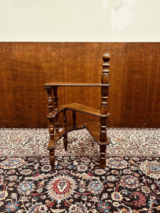Classic English Library Ladder – Stools, Wood (photo 3 of 6)