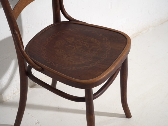 Antique Thonet-Mundus chairs (c.1920). Set of 2 pieces #2 – Dining chairs (photo 37 of 40)