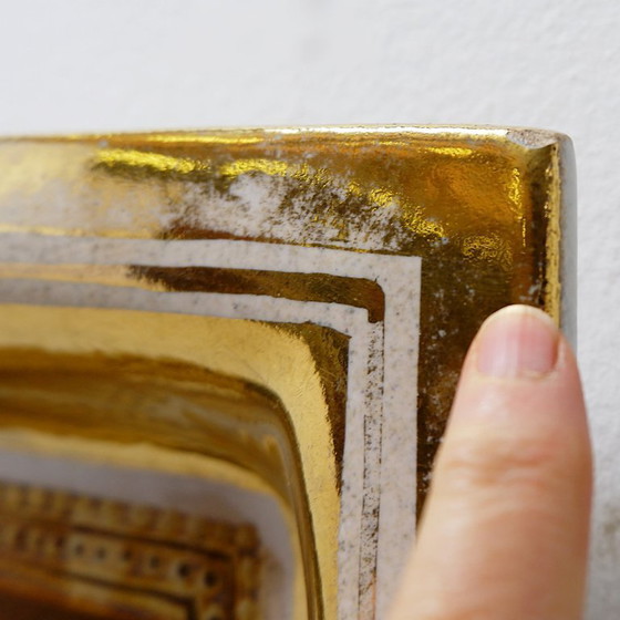 Image 1 of Vassoio portaoggetti in ceramica vintage Georges Pelletier o piatto decorativo da parete - 1970