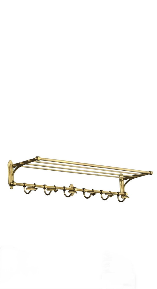 Coat Rack Brass Eichholtz Art Nouveau