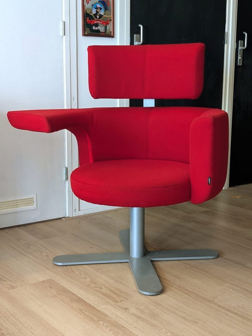 Hotspot fauteuil by Drabert.  Draaibare rugleuning/perfecte werk en relaxed stoel