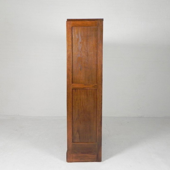 Image 1 of Eichenschrank mit Rollläden und 2 Rollläden, 148 cm hoch, 1950er Jahre