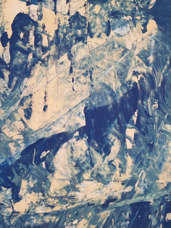 Image 1 of Jürgen Angeler - Cubismo azul y dorado