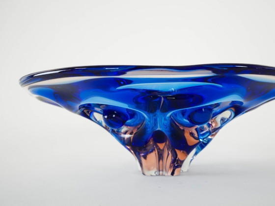 Image 1 of Kobaltblauwe kom, Deens ontwerp, jaren 70, gemaakt in Denemarken.