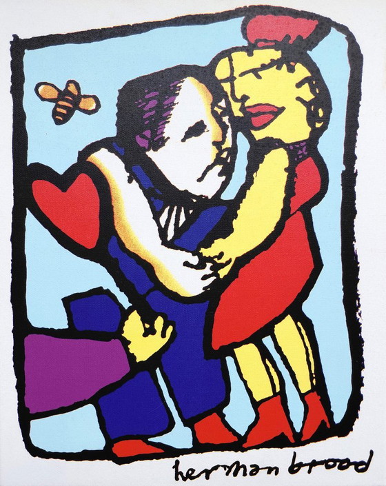 Herman Brood - Te amo, impresión en lienzo – Láminas artísticas, Wood, Canvas (photo 4 of 5)