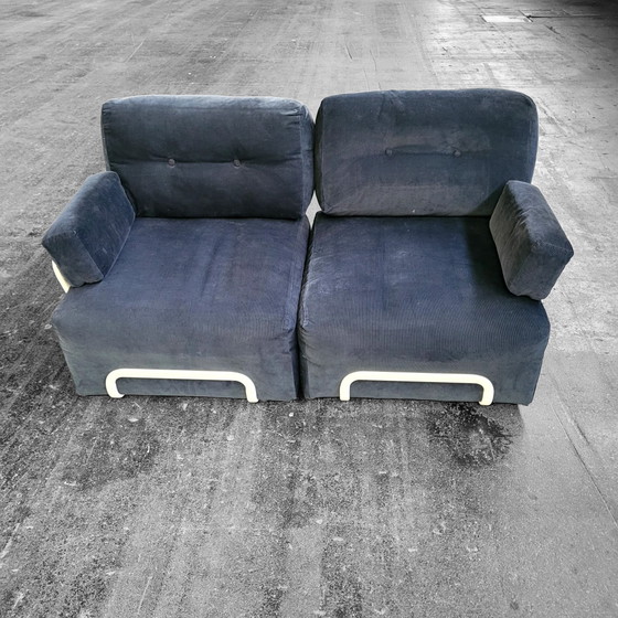 Fauteuil / canapé vintage IKEA Rörberg, Canapés 2 places, Coton, Aluminium, Rose (photo 2 sur 9)