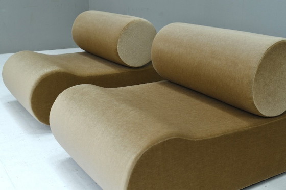 Image 1 of 2 poltrone lounge "Corbi" di Klaus Uredat in mohair nuovo per COR, Germania - 1969