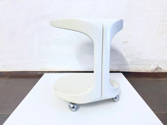 Image 1 of Plastic theewagen, bijzettafel, Space Age-design, jaren 70