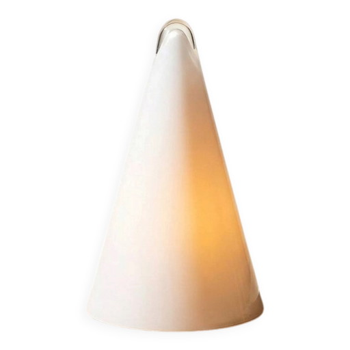 Vintage table lamp SCE opaline glass – Tipi / Iceberg model - 1980s