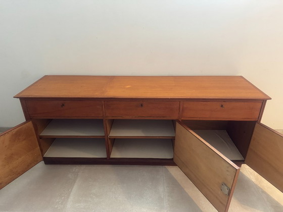Vintage 50's Hand-Made Wooden Sideboard (photo 4 of 15)