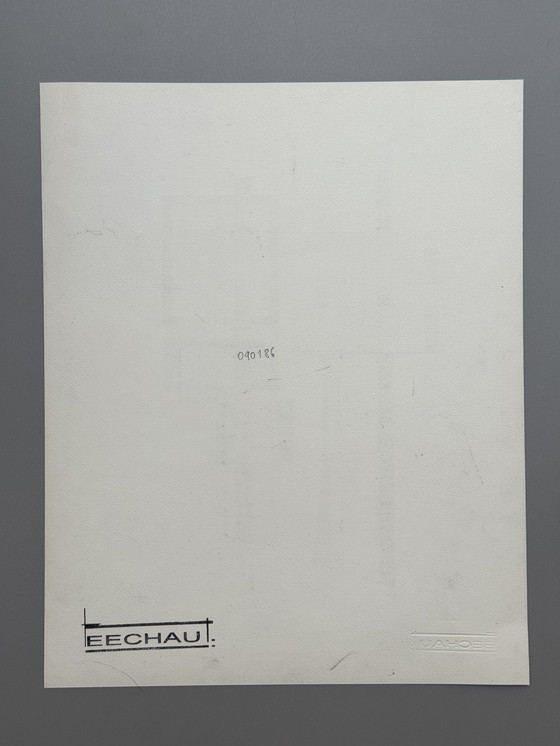 Image 1 of Eugène Eechaut (1928-2019) - Geometrical Composition, Ink, 1989