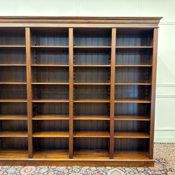 Large Classic English Open Bookcase – Wood (photo 12 of 13)