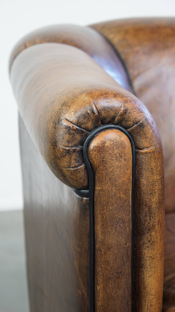 Image 1 of Vintage Sheep Leather Club Armchair