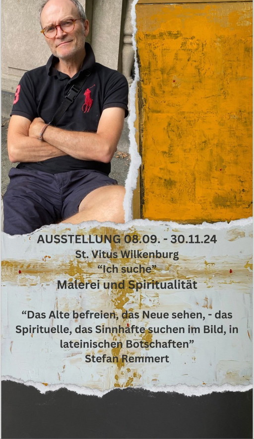 "...sed libera a malo" - Pintura sobre lienzo del artista Stefano