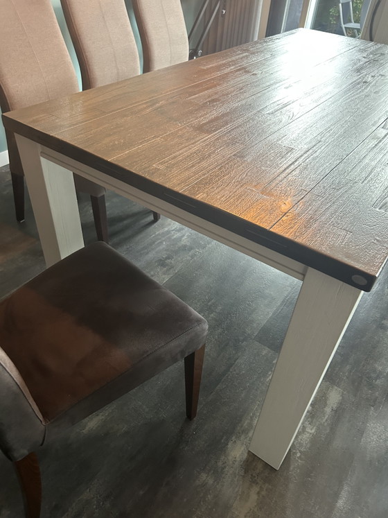 H&H Dining Table with 6 or 8 Chairs - 190x100x77 cm – Wood (photo 8 of 15)