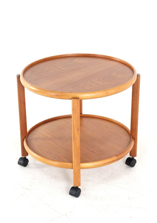 Deense Trolley Met Dienblad Midcentury
