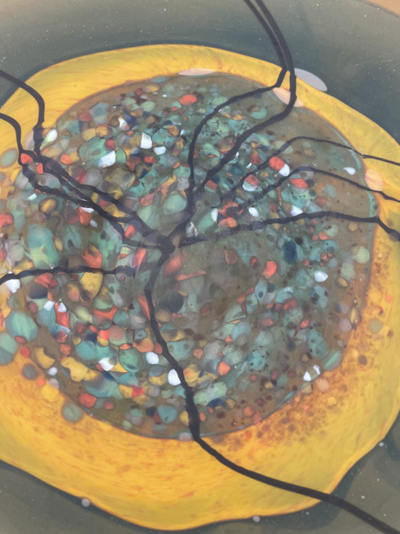 Image 1 of Large Mihai Topescu glass paste bowl