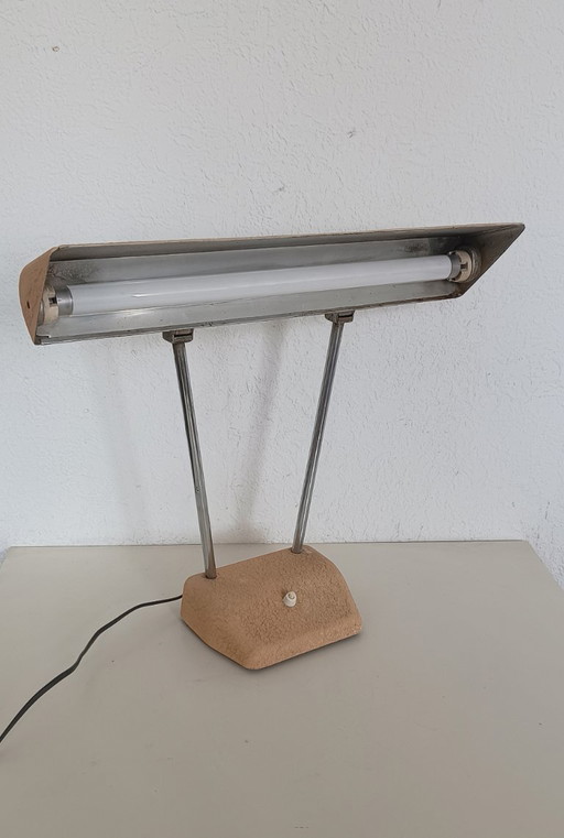 Lampada da notaio anni Cinquanta con lacca termoretraibile