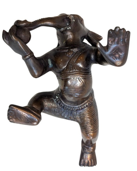 Ganesha rampant en bronze antique – Inde – Sculptures (photo 10 of 11)