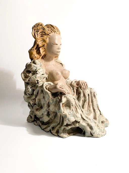 Sculptures Céramique Futuriste Dame des Années 1930