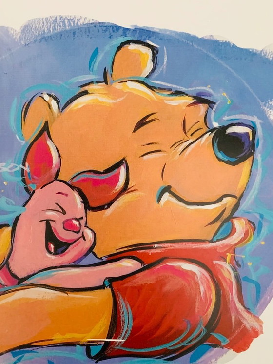 Image 1 of Handsigniert und nummeriert von Eric Robison: "Pooh and Piglet". Limitiert auf eine Auflage von 200 Stück, hier Nr. 104/200.